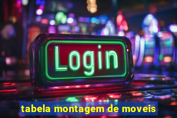 tabela montagem de moveis